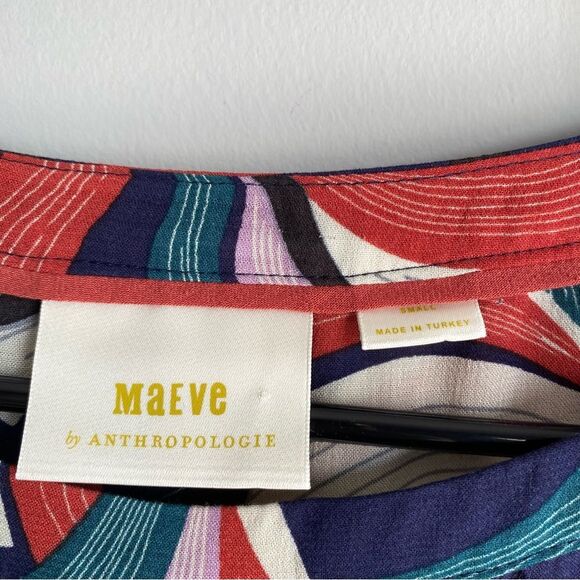 Maeve by Anthropologie Printed Cheyenne Peplum Blouse - Picture 3 of 8